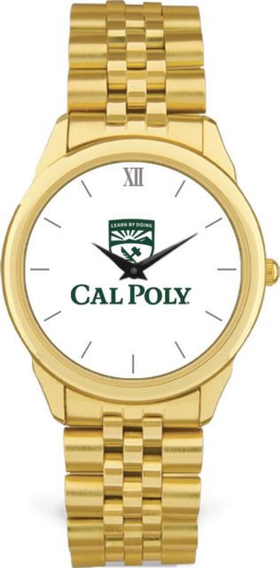 CSI Men's Gold Rolled Link Wristwatch  (Gift Box) With Colored Medallion - ONLINE ONLY