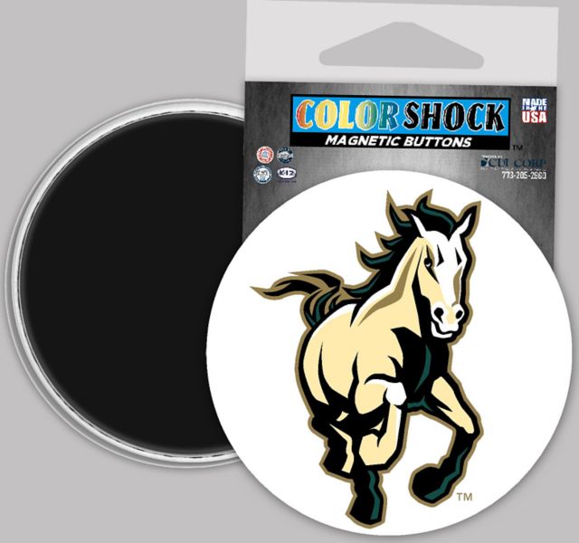 Cal Poly Mustangs 3" Button Magnet