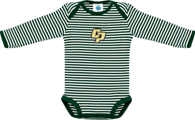 Cal Poly Infant Striped Long Sleeve Bodysuit