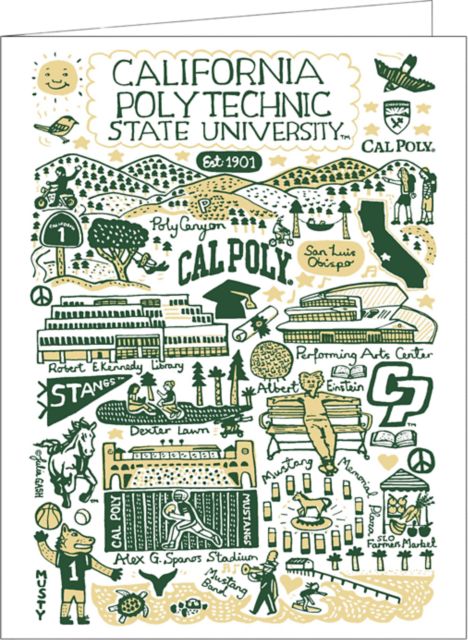 Cal Poly 10 Pack Notecards