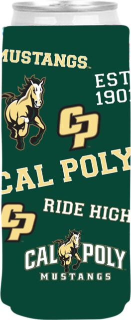 Cal Poly Mustangs Slim Can Coozie