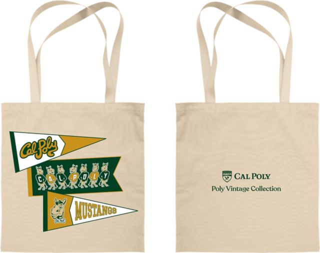Cal Poly Vintage Canvas Tote Bag