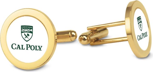 CSI Gold Cufflinks (Gift Boxed) With Colored Medallion - ONLINE ONLY