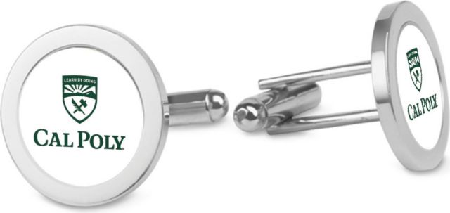 CSI Silver Cufflinks (Gift Boxed) With Colored Medallion - ONLINE ONLY