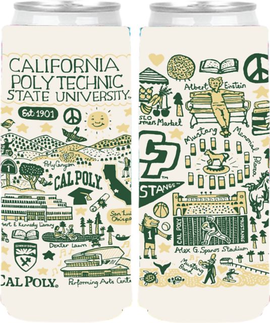 Cal Poly Slim Can Coozie