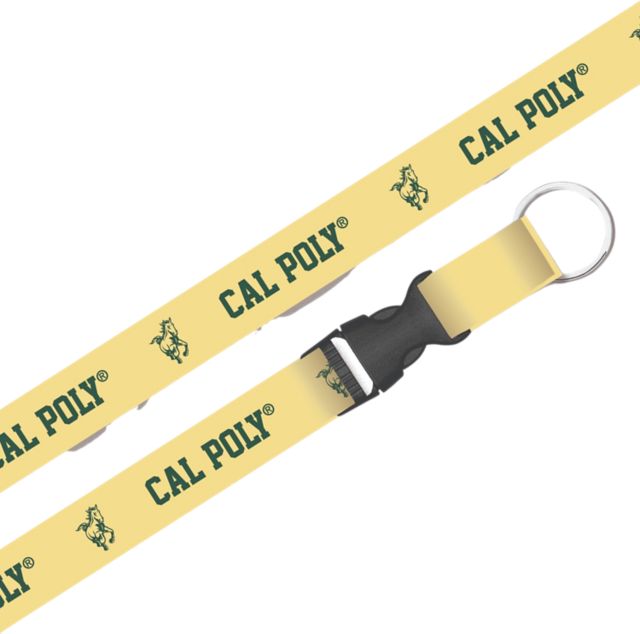 Cal Poly Mustangs Lanyard with Buckle