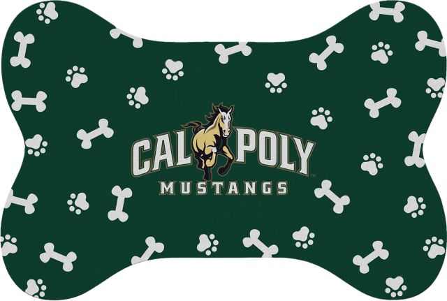 Cal Poly Bone Shaped Pet Mat