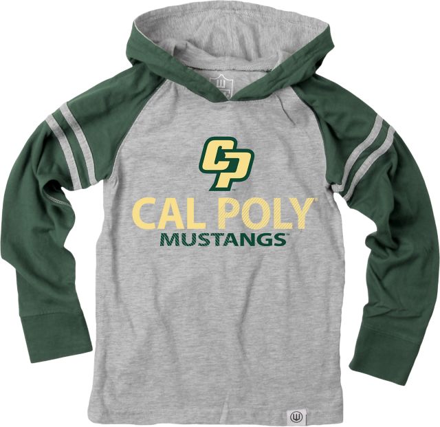 Cal Poly Youth Boy's Hooded Long Sleeve T-Shirt