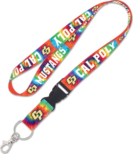 Cal Poly 1'' Tiedye Lanyard