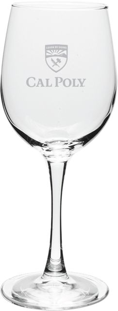 Cal Poly 12 oz. Wine Glass