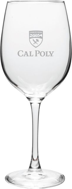 Cal Poly 16 oz. Wine Glass