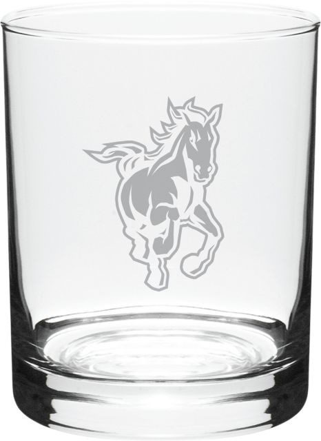 Cal Poly Mustangs 14 oz. Double Old Fashioned Glass