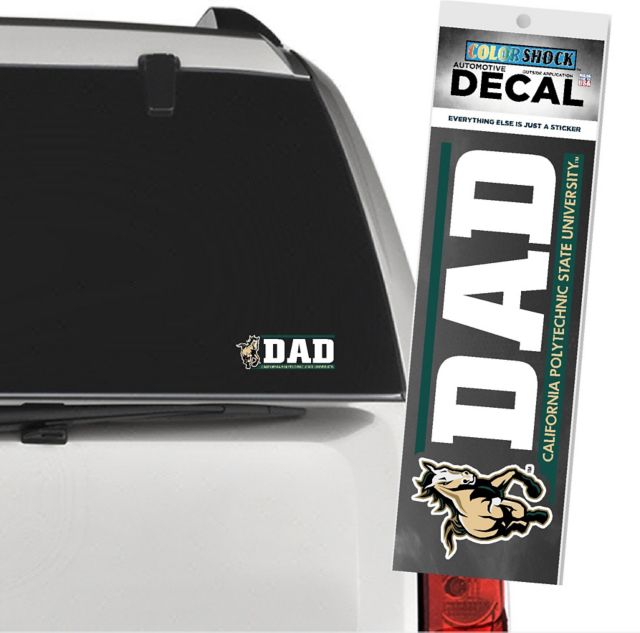 Cal Poly Mustangs Dad Decal