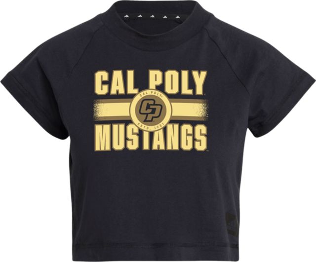 Cal Poly Women's Cropped Mustangs Short Sleeve T-Shirt