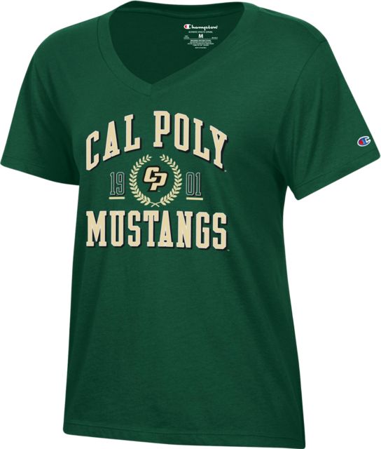 Cal Poly Mustangs Women's V-Neck Short Sleeve T-Shirt