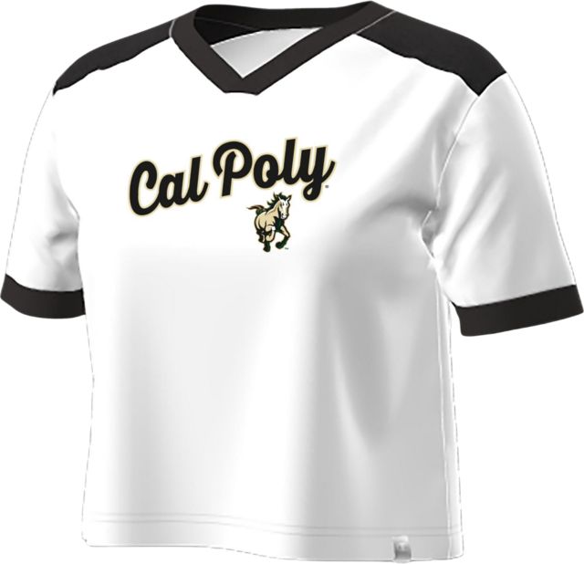 Cal Poly Mustangs Women's Open Back Short Sleeve T-Shirt