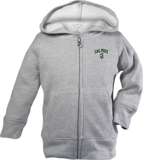 Cal Poly Mustangs Toddler Henry Unisex Full Zip Hood