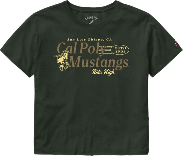 Cal Poly Mustangs Women's Crop Short Sleeve T-Shirt