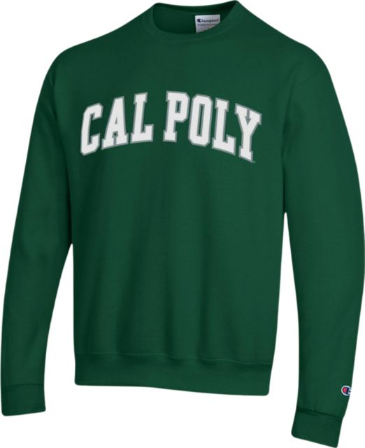 Champion Cal Poly San Louis Obispo Hoodie Adult S Sweatshirt Green Letterman