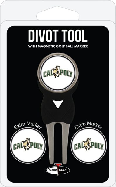 Cal Poly Golf Divot Tool With Chip Marker