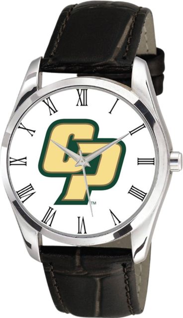 Cal Poly 36mm Men's Leather Watch