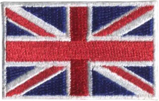 Cal Poly Great Britian Flag Mini Patch