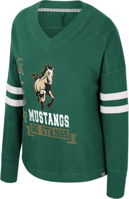 Cal Poly Women's Violet Oversized Long Sleeve Knit T-Shirt