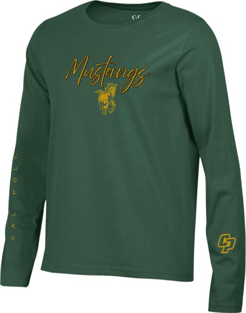 Cal Poly Mustangs Women's Crewneck Long Sleeve T-Shirt