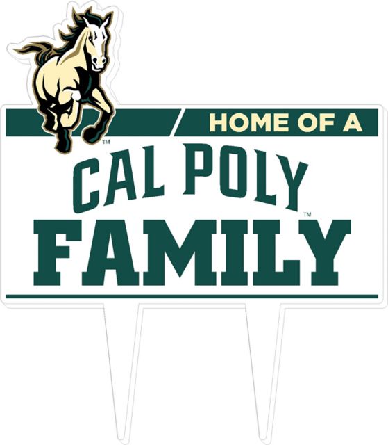 Cal Poly Mustangs Garden Guard Sign