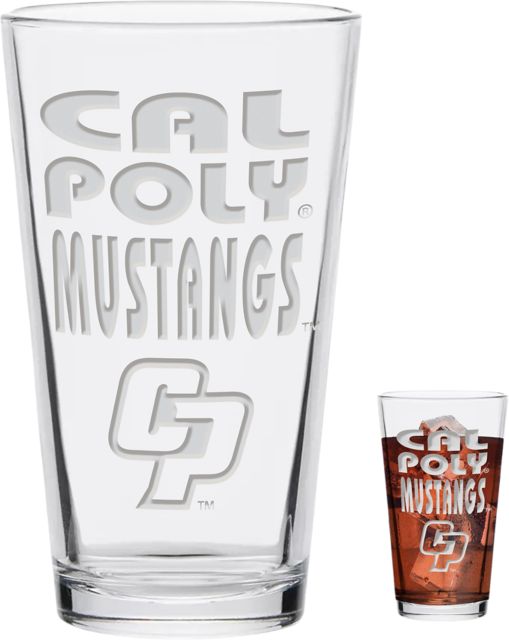 Cal Poly Engraved Glass