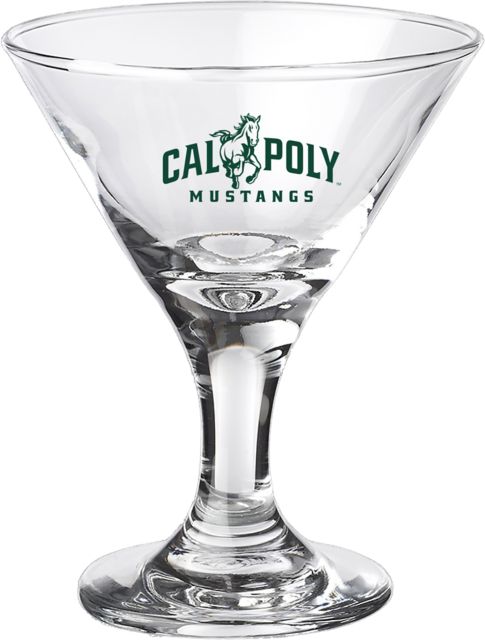 Cal Poly Mustangs 3 oz. Collectors Glass
