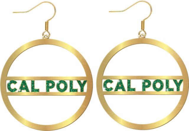 Cal Poly Hoop Earrings