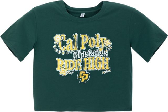 Cal Poly Mustangs Youth Boxy Crop Short Sleeve T-Shirt