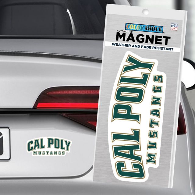 Cal Poly Mustangs 4'' x 4'' Magnet