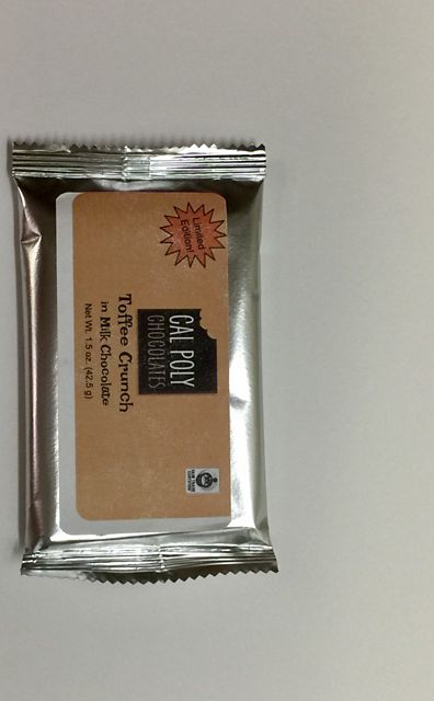 Cal Poly Made 1.5 oz Milk Toffee Crunch Bar