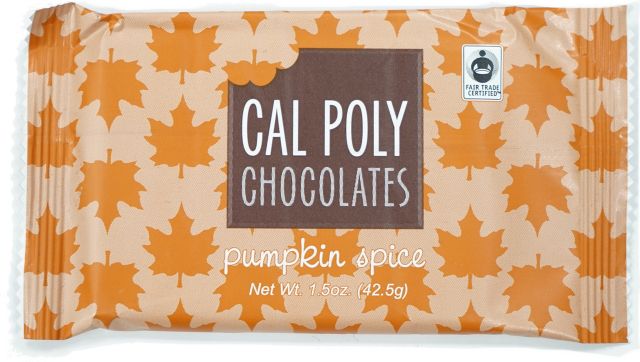 Cal Poly Made Pumpkin Spice Chocolate Bar