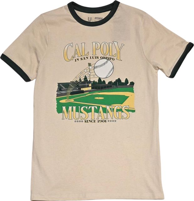 Cal Poly in San Luis Obispo Mustangs Baseball Ringer T-Shirt