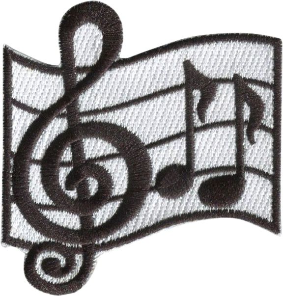 Cal Poly Music Notes Patch