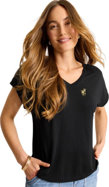 Cal Poly Mustangs Women's Kauai V-Neck T-Shirt