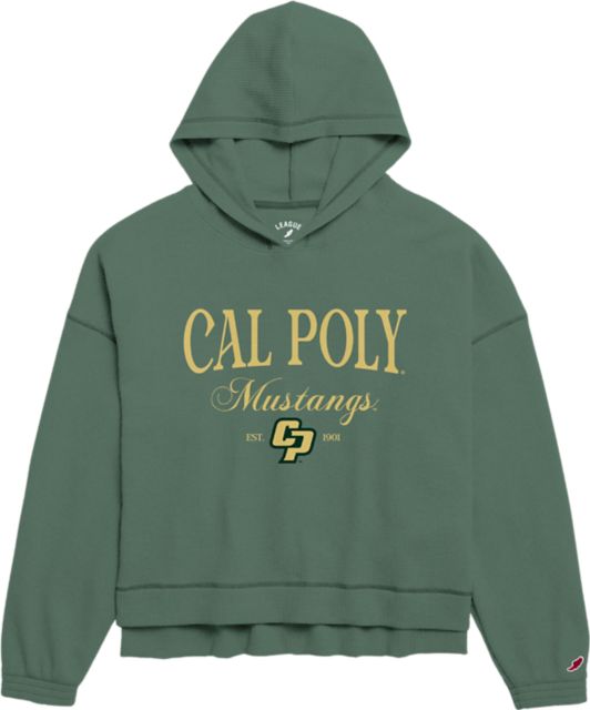 Cal Poly Mustangs Women's Waffle Hooded Sweatshirt