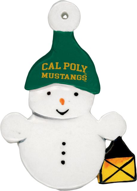 Cal Poly Night Watch Snowman Ornament