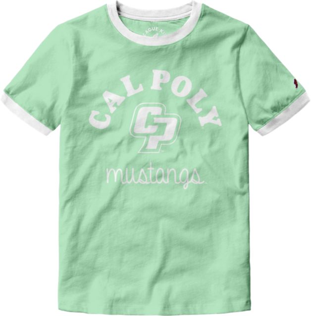 Cal Poly Girls Short Sleeve Crewneck Ringer T Shirt Online Only Cal Poly
