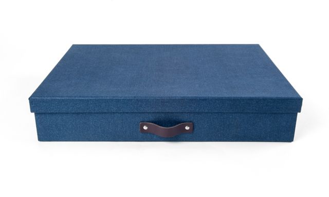 Blue super-sized art storage box - ONLINE ONLY: American University
