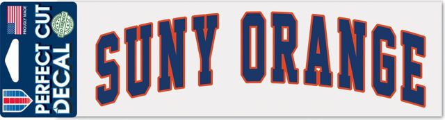 SUNY Orange 3'' x 10'' Perfect Cut Decal