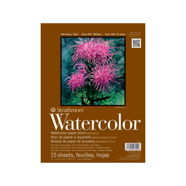 Fluid Watercolor Paper Pad 140lb Cold Press 9 x 12