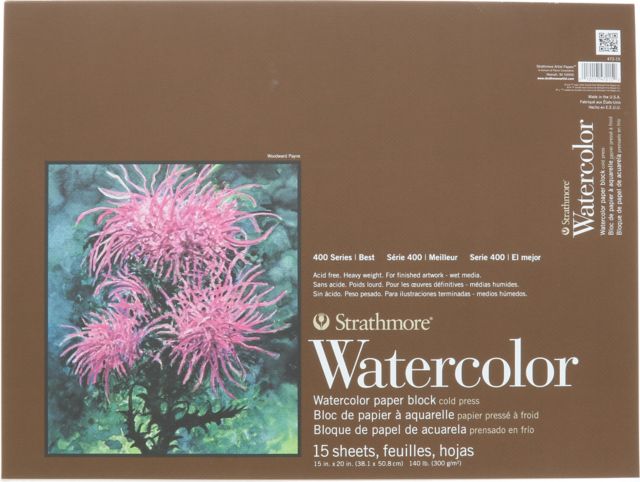 WATERCOLOR BLOCK 140# COLD PRESS 15x20 15 SHEETS