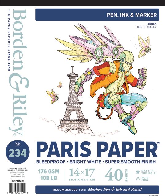 PARIS PAPER PAD 40 SHEETS 14X17