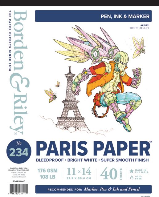 PARIS PAPER  PAD 40 SHEETS 11X14