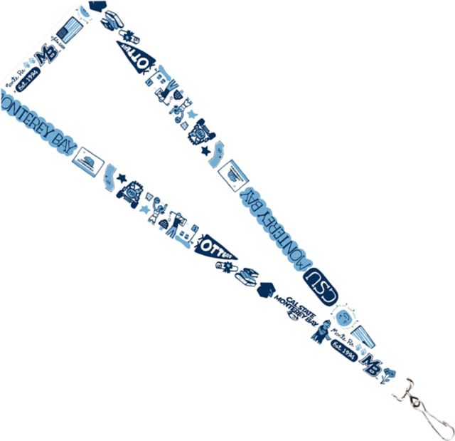 California State University Monterey Bay Julia Gash 3-4'' Satin Lanyard