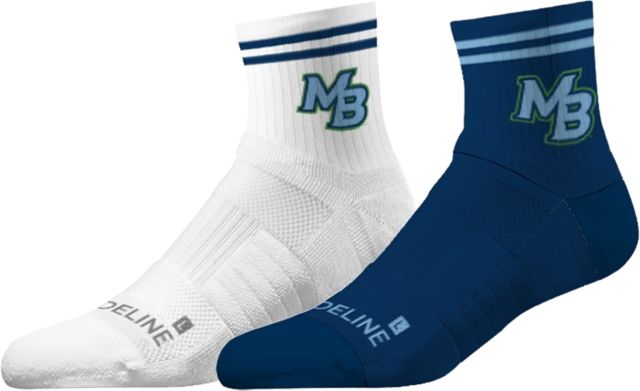 California State University Monterey Bay Half Calf Socks - 2 Pack